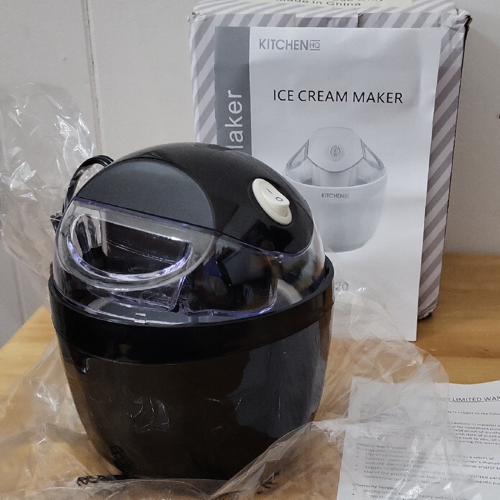 NEW IN BOX Kitchen HQ Pint Ice Cream Maker/ HSN